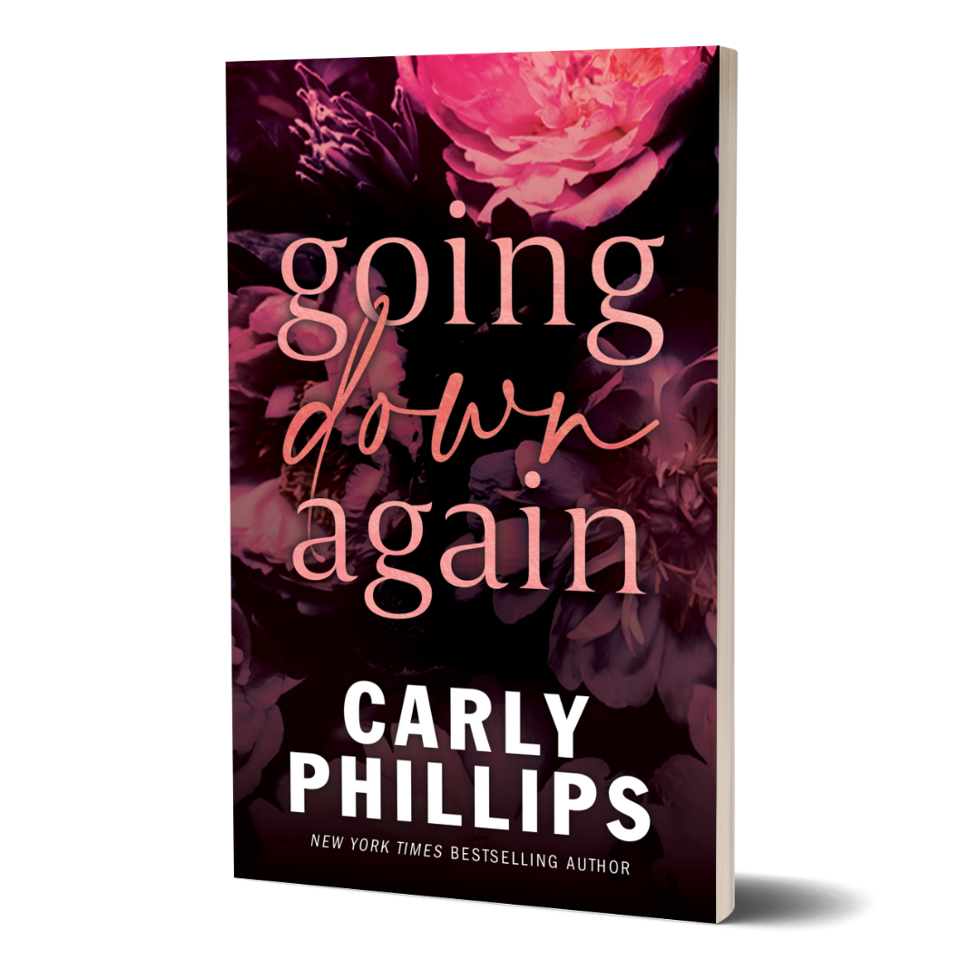 Going Down Again billionaire romance novella paperback floral cover