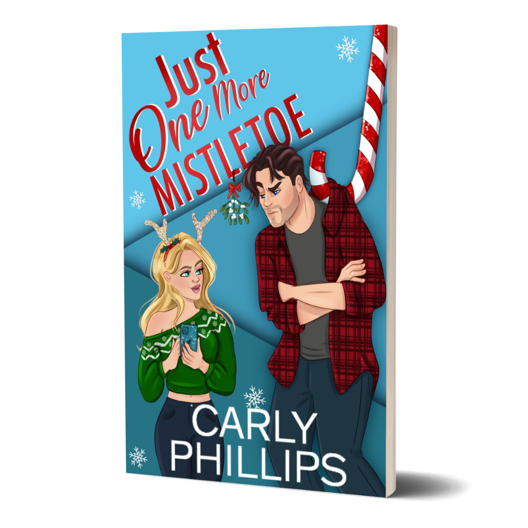 Just One More Mistletoe Sterling Family Holiday Romance Novella paperback cartoon cover