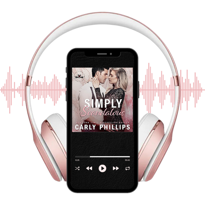 Simply Scandalous audiobook displayed on player